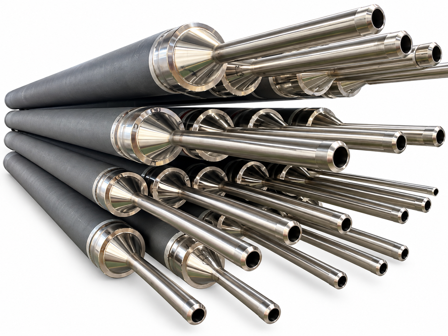 Close product view of Paralloy alloy tube assemblies on a white background